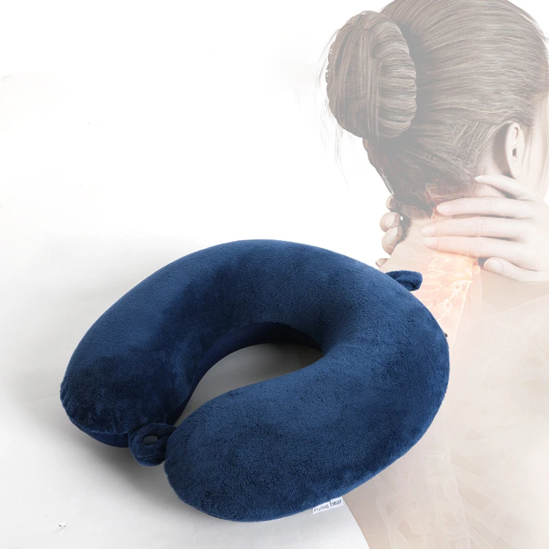 U shape pillow Cervical Airplane car Memory Foam Travel Neck Pillow