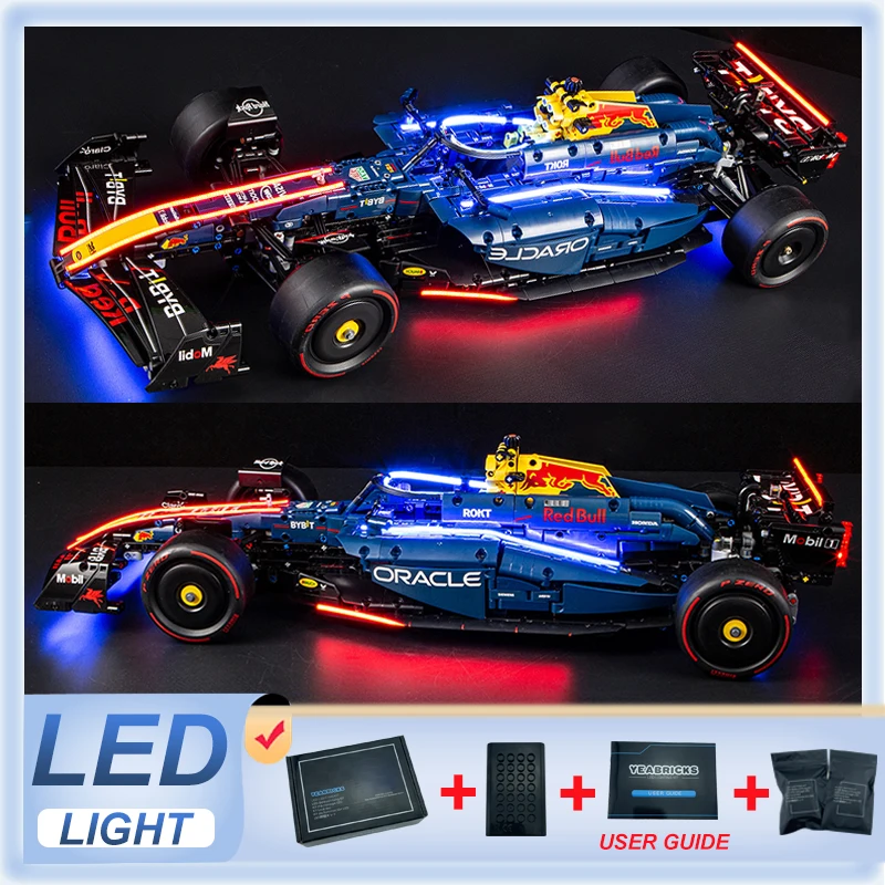 

DIY LED Light Kit For LEGO 42206 Oracle Racing F1 (Only LED Light,Without Blocks Model)