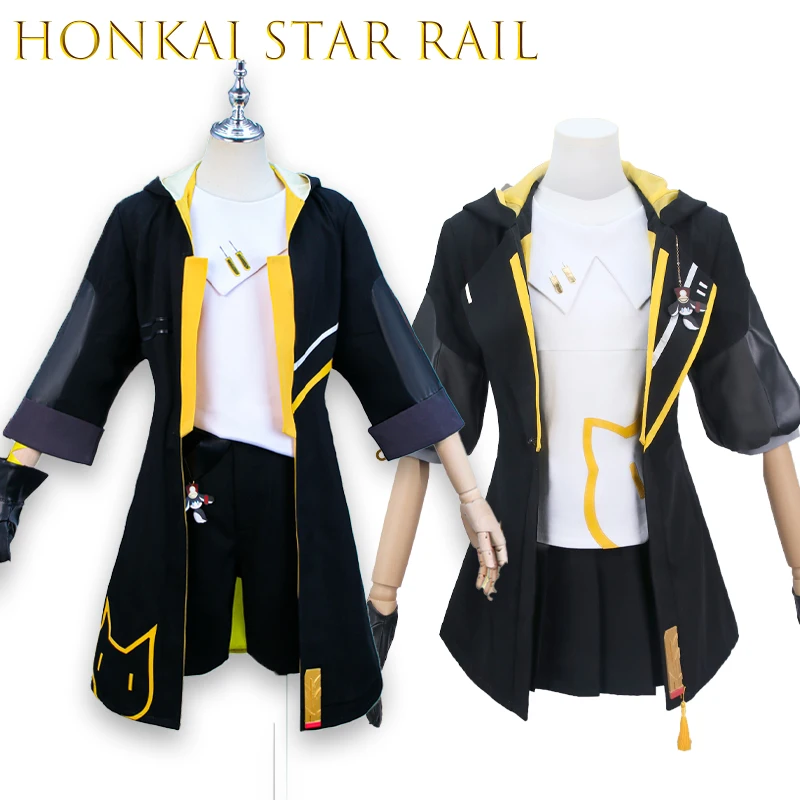 ‌AHonkai Star Rail Little Cat Trailblazer Cosplay Costume Full Set Anime Game Character Outfit Anime Halloween Costumes Game ‌