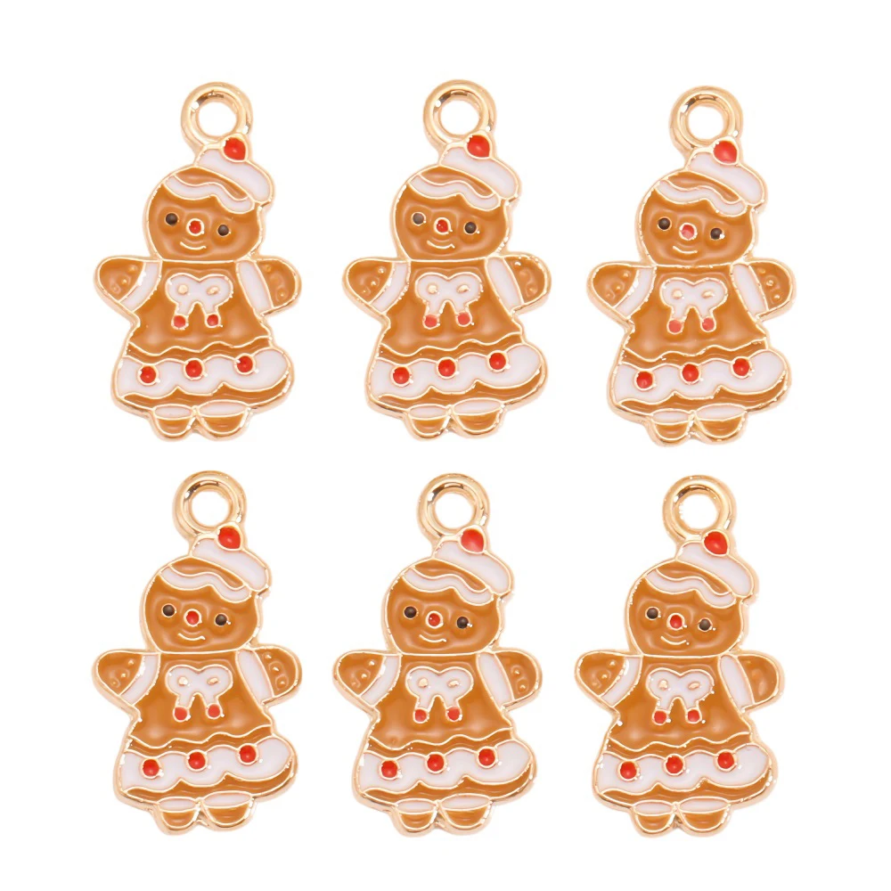 10 Teile/los Bunte schneeflocken Emaille Weihnachten Baum Charms Anhänger für Schmuck Machen Neue Jahr Halsketten Armbänder DIY Geschenke – Detail 13