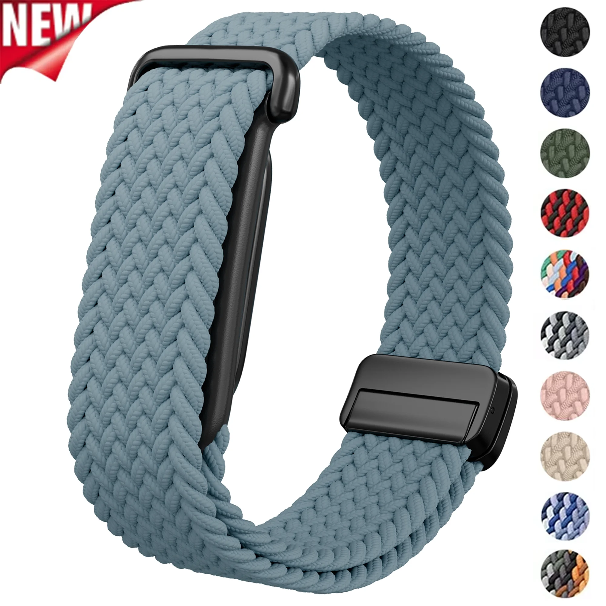Magnetic Nylon Braided Strap for Google Fitbit Air Breathable Sport Wristband Bracelet for Google Fitbit Air Watchband Correa