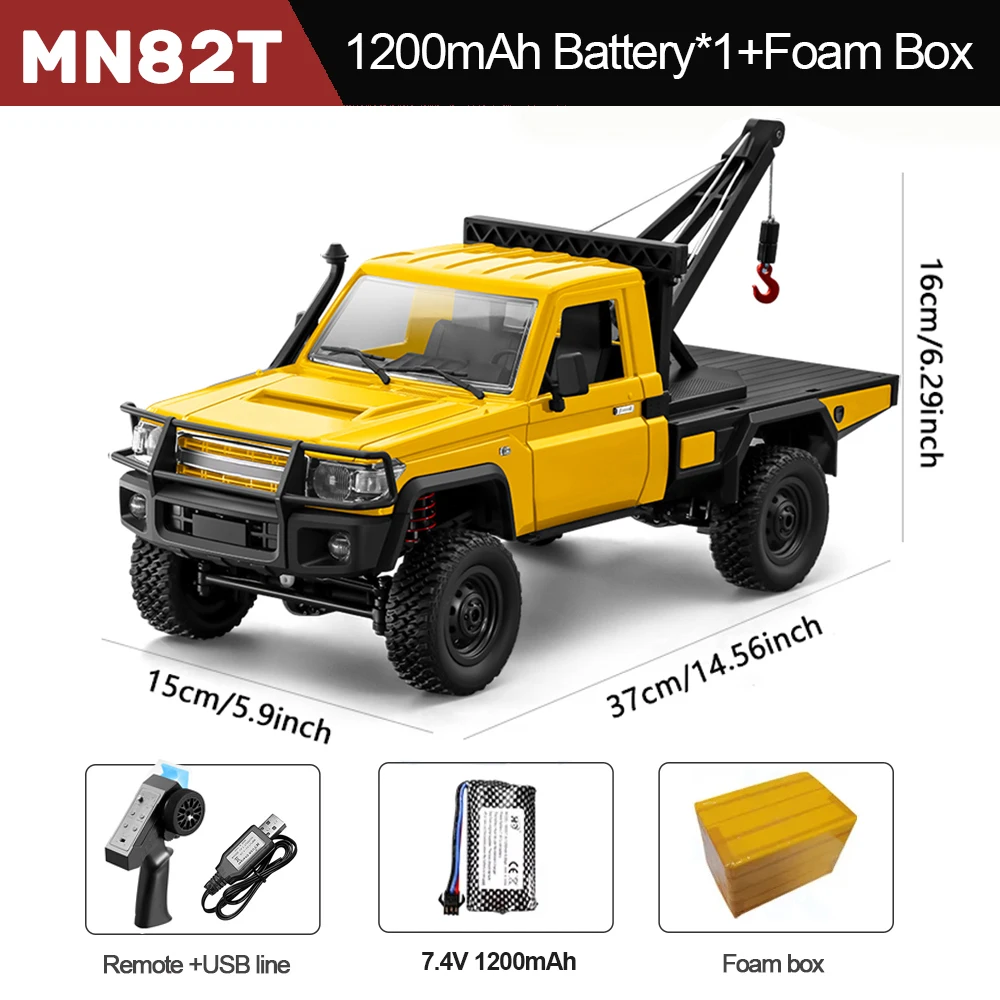 MN82S RC Crawler 1/12 Volledige Schaal LC79 RC Pickup Korte Truck 4WD Afstandsbediening Klimmen Off-road Auto Speelgoed voor Kinderen Volwassenen Geschenken