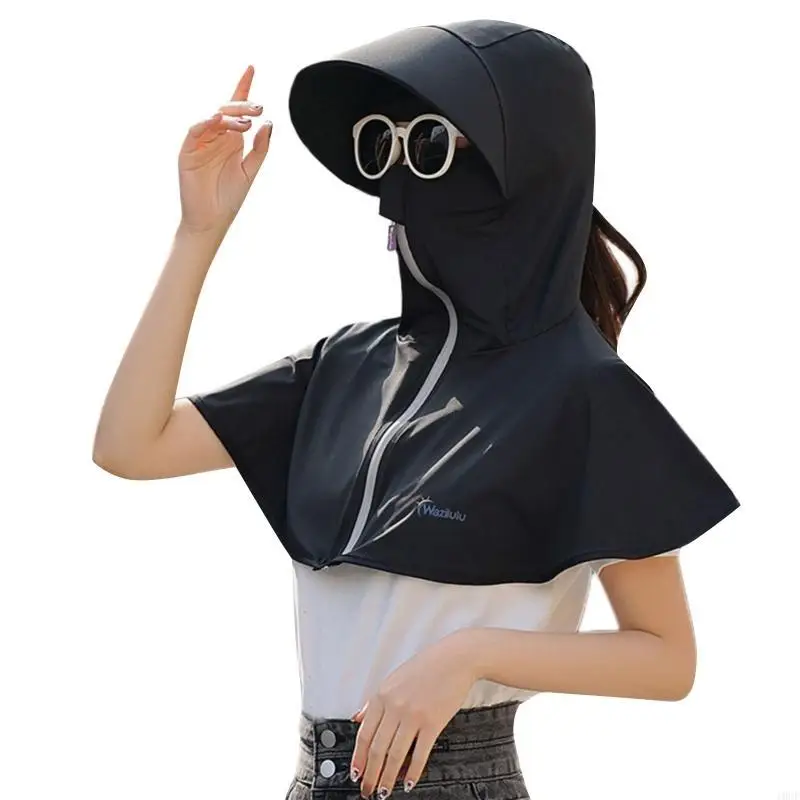 الإبداعية كامل الوجه الرقبة لحماية قبعة الشاطئ قبعة الشمس واقية من الشمس f #5