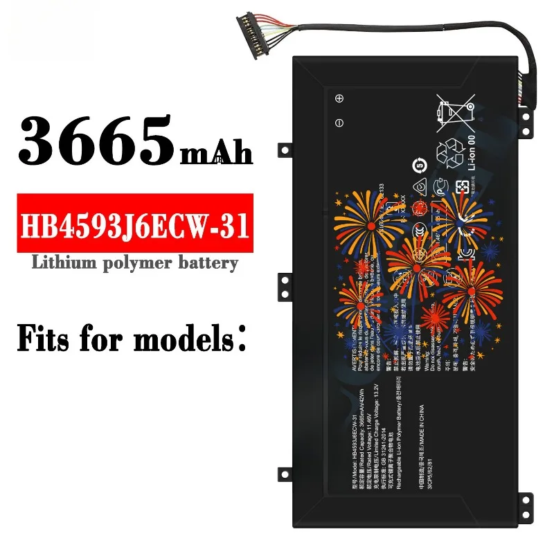 HB4593J6ECW Battery for Huawei MateBook 13 2020 WRT-W19 WX9 W29 I7 HN-W19L W19R WRT-W09 W19L WRTB-WFH9L WRTB-WFH9F WRTB-WAH9L
