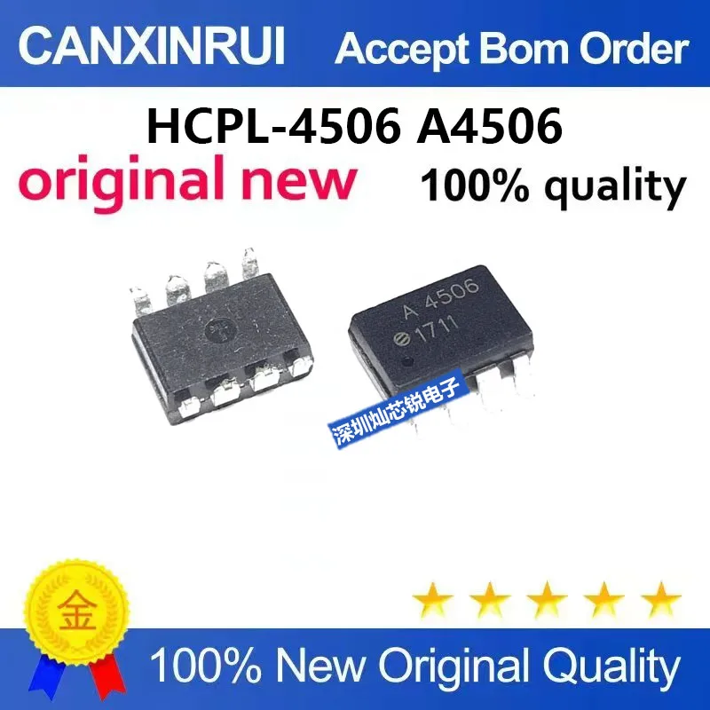 (5-100pieces)Brand New Original HCPL-4506 A4506 SMD SOP8 Optocoupler Integrated Chip