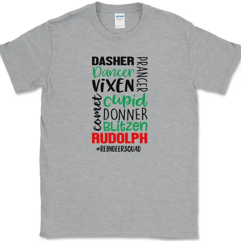 

Reindeer Squad T-Shirt Funny Christmas Team Holiday Humor Group Tees