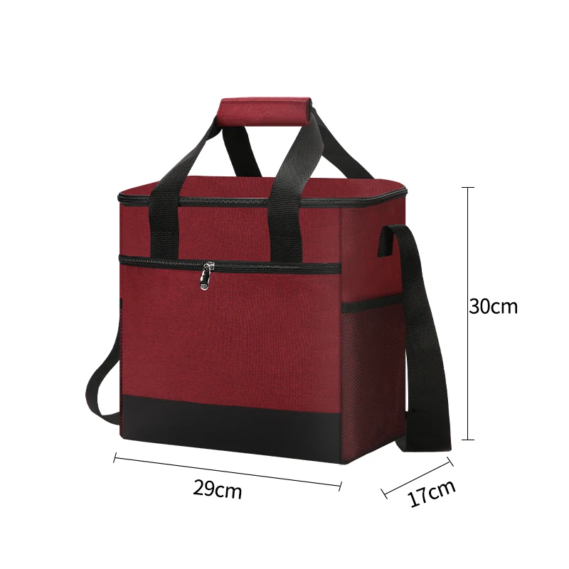 Modische, faltbare Thermotasche mit großer Kapazität, isoliert, Picknick, auslaufsicher, Lunchbox, Kühltasche für Outdoor-Reisen, Camping, Familie – Detail 5