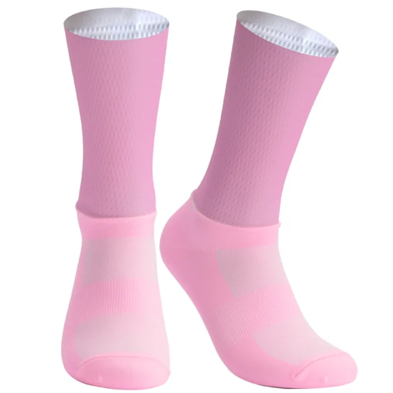 New Pro Team Aero Socks Anti Slip Silicone Cycling Socks Men Bicycle Sport Running Bike Socks Calcetines Ciclismo