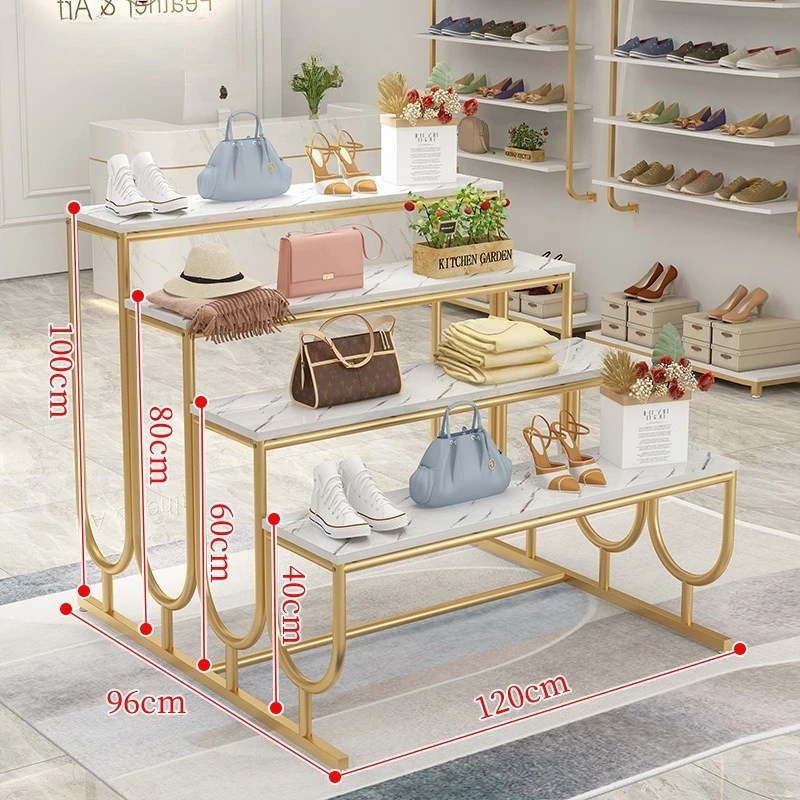 Clothing store shoe store display shelves, women's clothing store display water platform shopping mall shelves