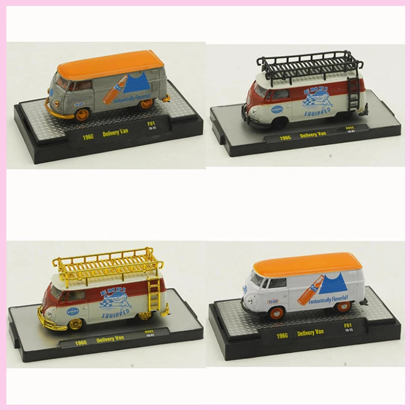 M2 1:64 Bus T1 Van in lega Modello Collezione statica per adulti Decorato Regali di festa Giocattoli