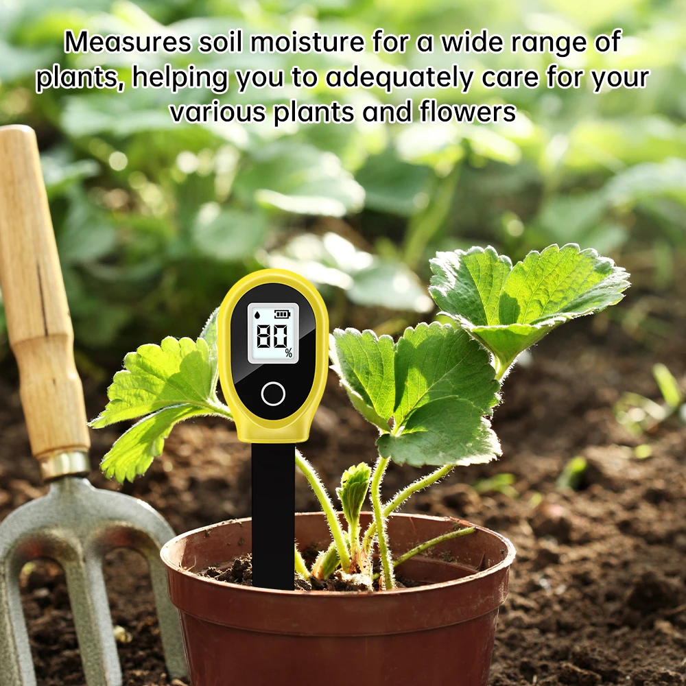 SGS10 Soil Moisture Meter Household Soil Moisture Meter Potted Gardening Humidity Detector Digital Display Soil Tester