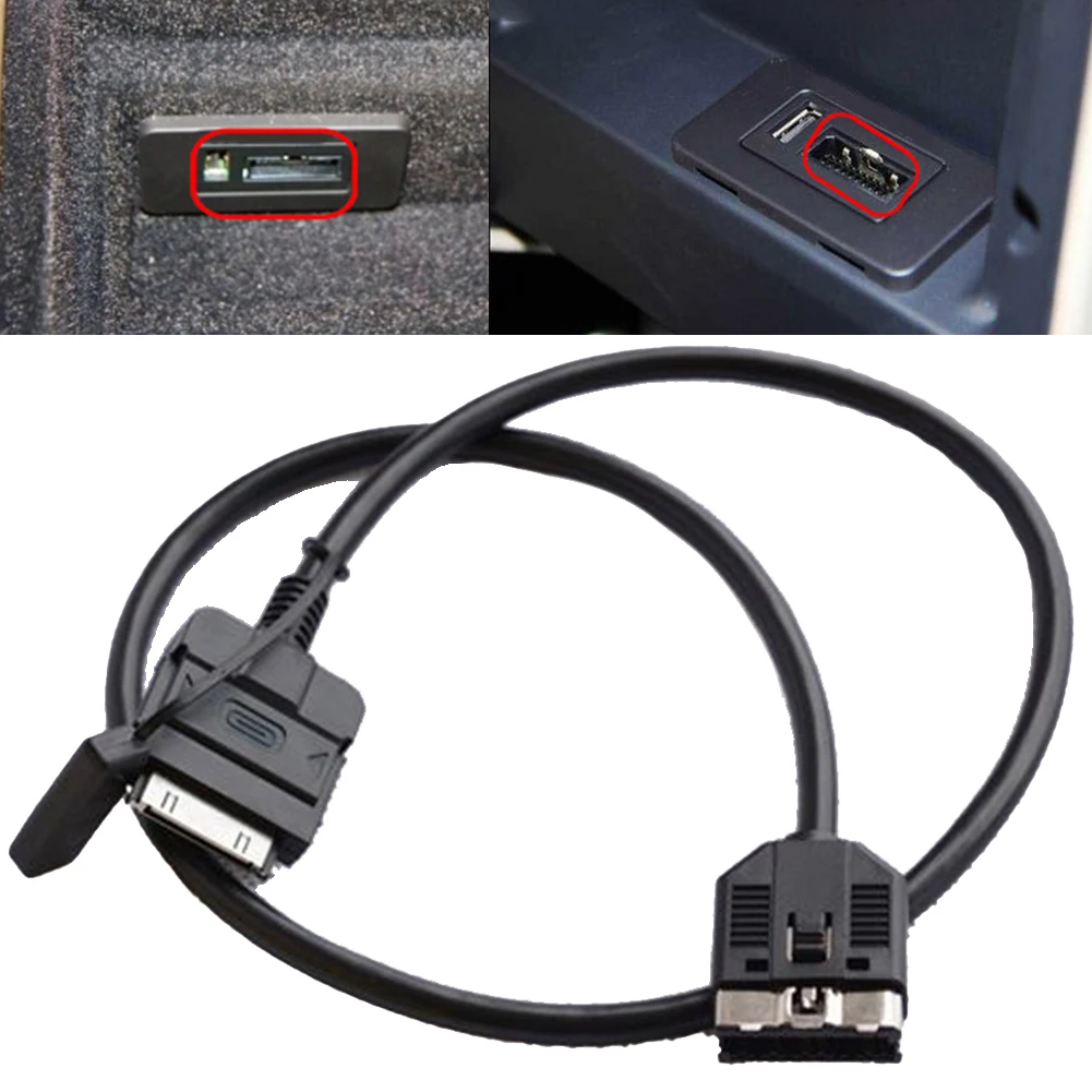 30pin Audio Interface Cable for iPhone Compatible with For Land Rover and For Jaguar Vehicles Designed for Center Console Audio