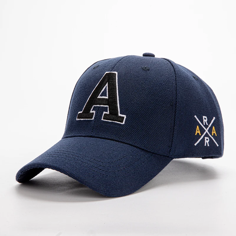 1 Summer Outdoor Embroidered A Solid Color Men's and Women's Baseball Hat