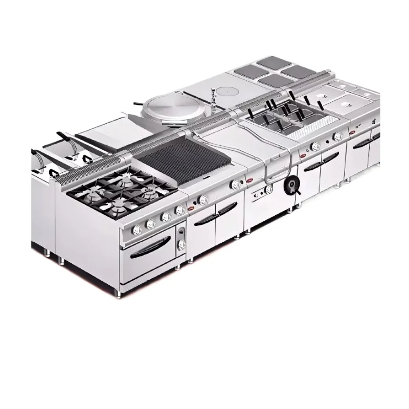 

GRACE Complete Commercial Kitchen Equipment Set for Restaurant Hotel Buffet Fast Food Catering with Range and Oven
