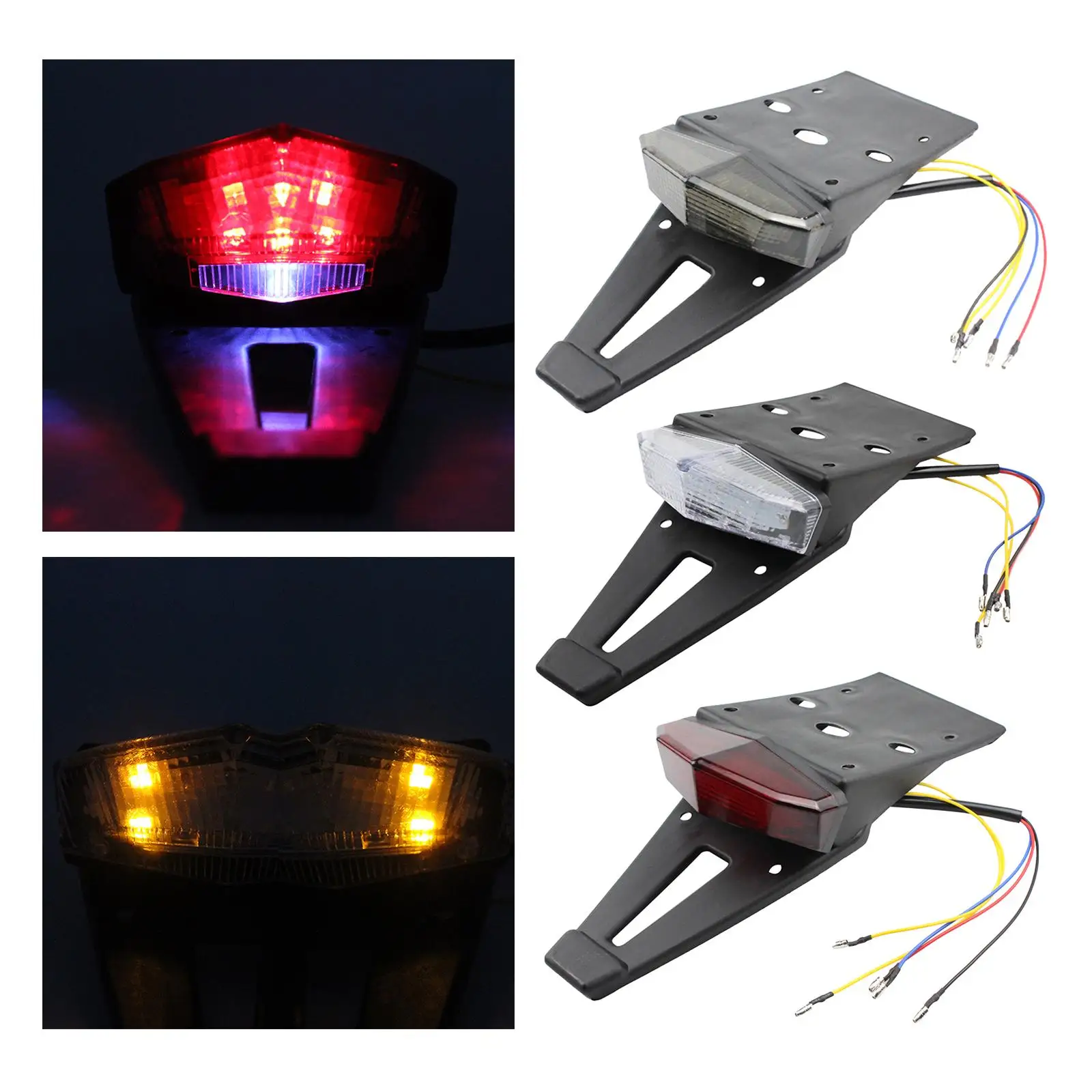 LED Brake Rear Stop Plate Bracket Stop Running Light for Motorbikes Accessories