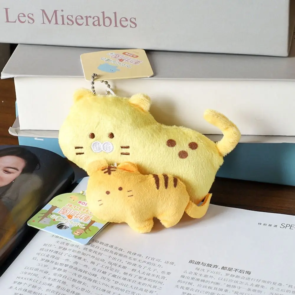 Pendentif en peluche d'aquarium de dessin animé mignon, pingouin en peluche, porte-clés en forme de poisson, Style japonais, décor de sac à dos, pendentif de clé de voiture