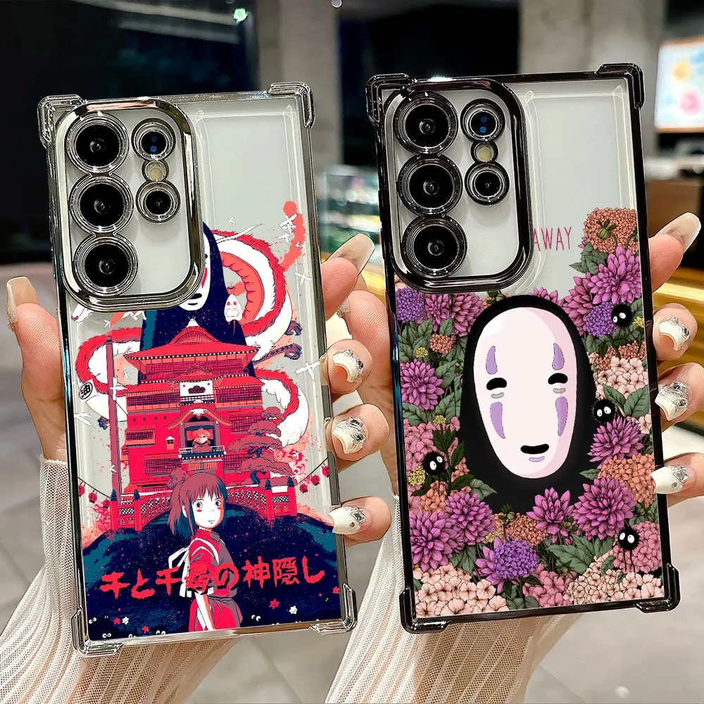 S-Spirited Cartoon Silicone Case For Samsung Galaxy S26 S25 Ultra S26Ultra S24 S23 S22 S21 Plus S20 S26 FE 5G A-Aways Back Cover