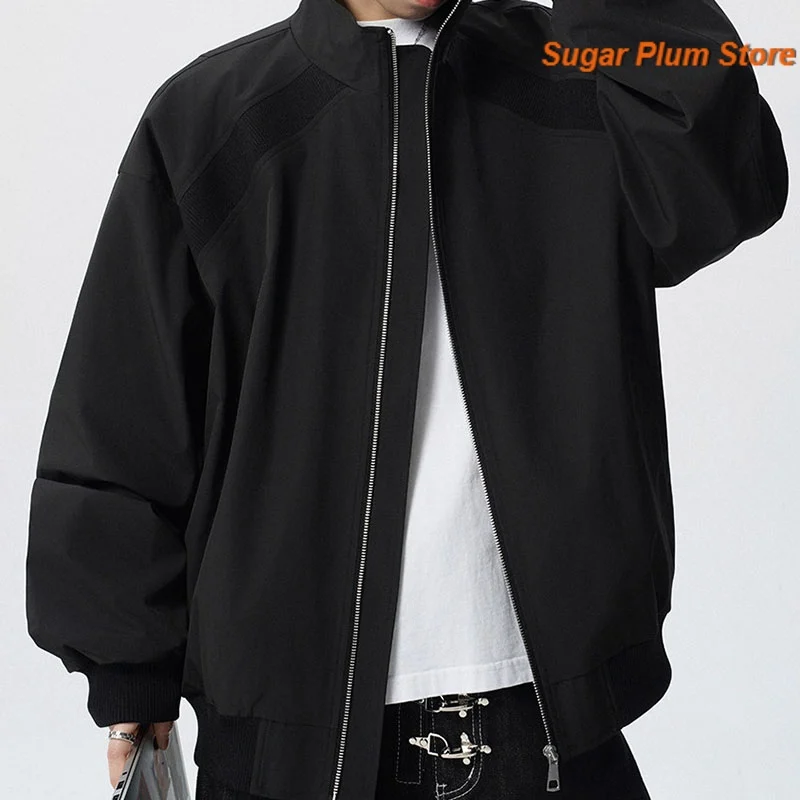 American Retro Purple Collar Jacket Women's Autumn Baseball Uniform Comfortable Leisure Trend Sports Wind Outdoor Wind Jacket
