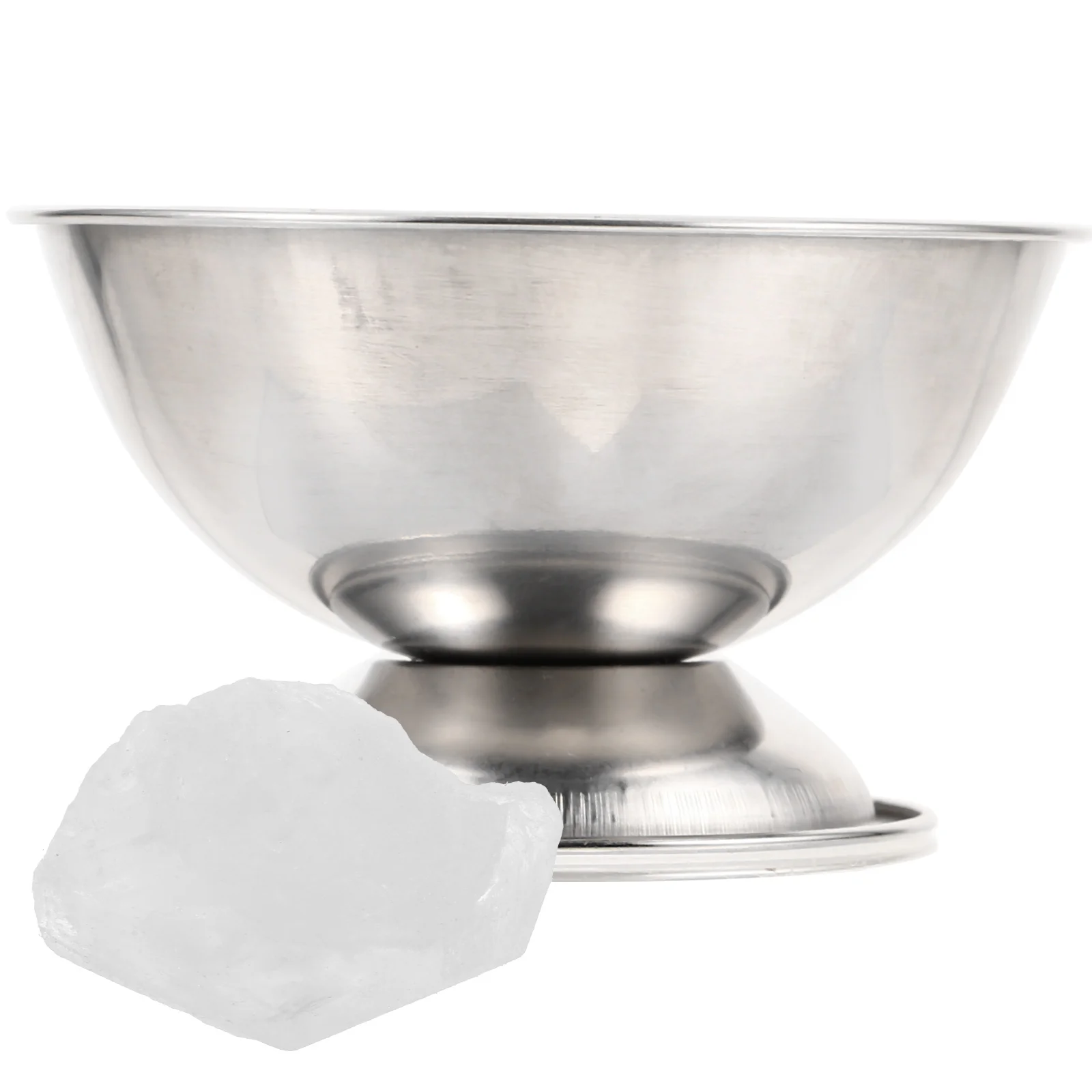 

1 set Bowl Stainless Steel Block Melting Container Mixing Jewelery Alumn Bowl Tool Cup Odor Removal