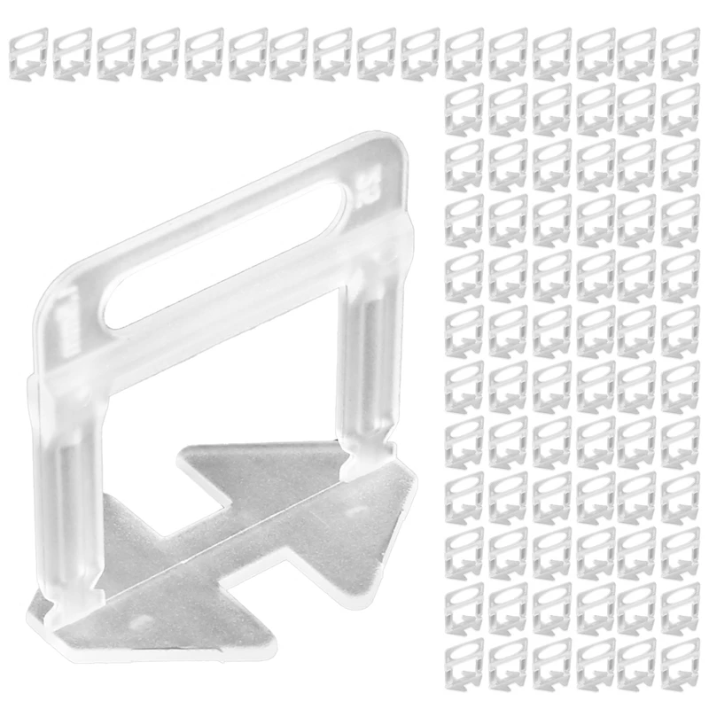

900PCS 1.5Mm Wall Floor Tile Leveling System Clips Spacers Straps Kit Set For Tile Laying Construction Tools
