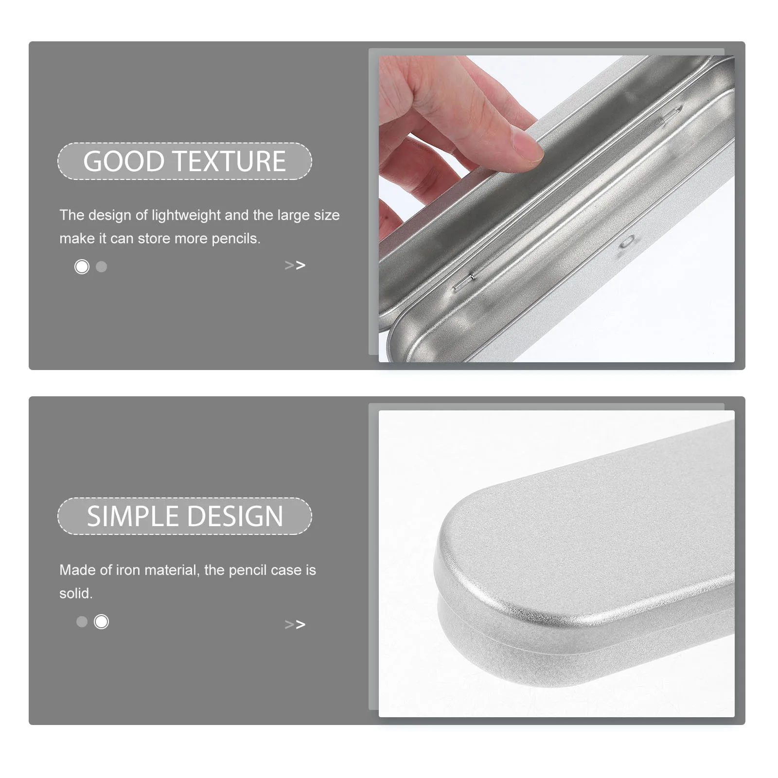 

10 Pcs Iron Box Storage Pencil Case Chopsticks Holder Metal Organizer Paper Multi-functional