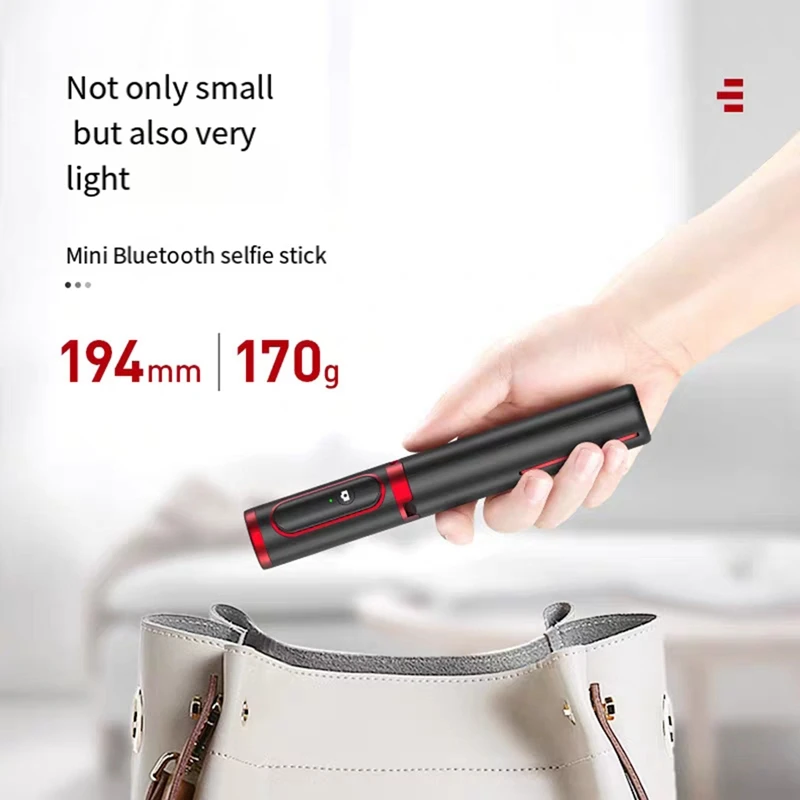 Palo de Selfie trípode soporte para teléfono Bluetooth con trípode monopié plegable extensible duradero fácil de usar