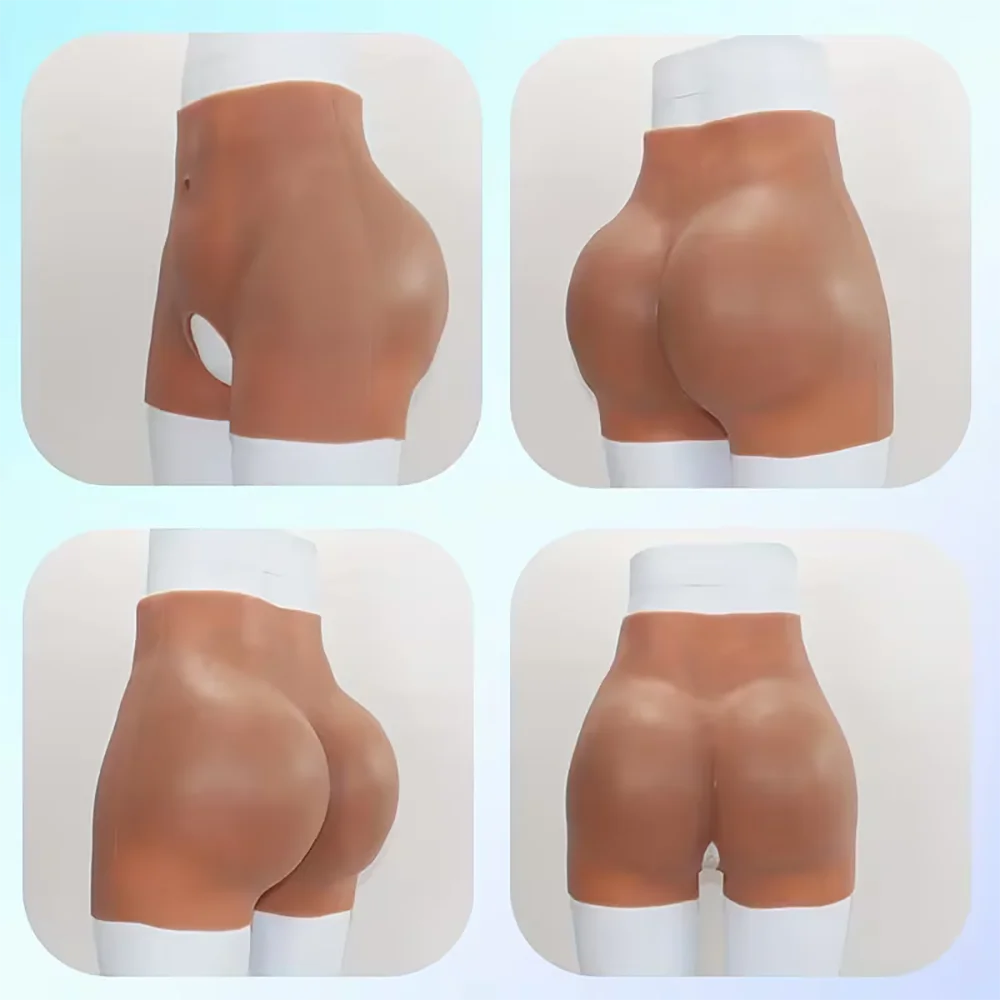 سراويل رفع معززة من السيليكون، سراويل تشكيل الأرداف على شكل خوخ، تصميم سلس، مادة مسامية