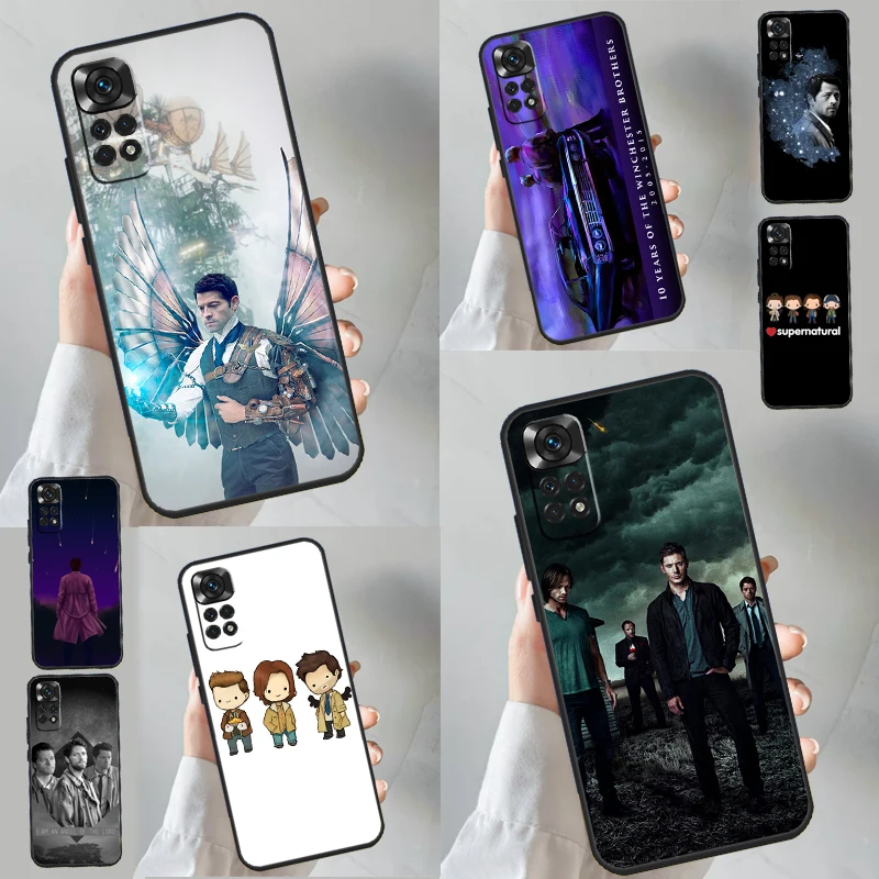 Supernatural Castiel Case For Xiaomi Redmi Note 13 11 10 9 8 12 Pro Plus 12S 11S 10S 9S 10A 9C 10C 12C 13C Funda