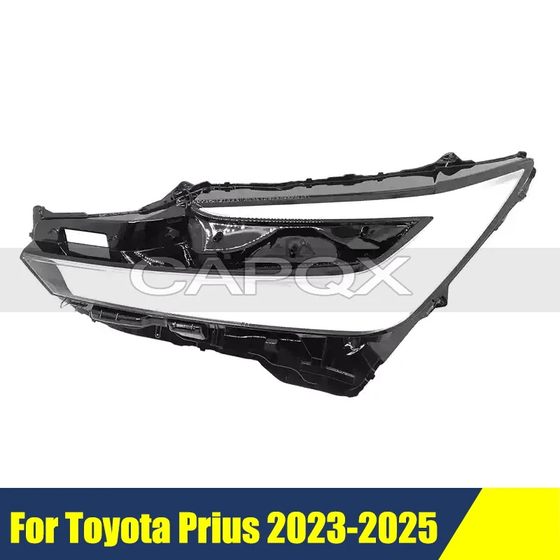 Overseas Version Front Bumper Headlight Cover For Toyota Prius 2022-2025 Cover Shell Shade Head Lamp Glass Head Light Lens Caps