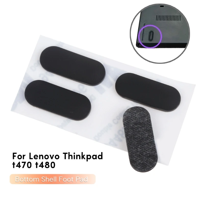 

4Pcs/set Replacement Bottom Rubber Feet Foot Cover Laptop Feet Bottom Case for Thinkpad T470 T480 Laptop Accessories Drop Ship