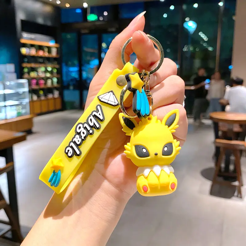 Pokemon Anime Pikachu Keychain Kawaii Eevee Schoolbag Shoulder Bag Pendant Glaceon Flareon Backpack Crossbody Bag Accessories - Image 25