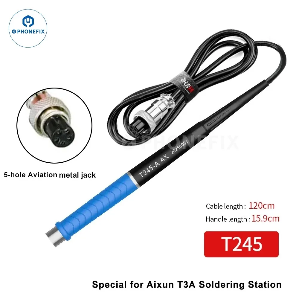 Aixun T3A Universal Soldering Iron Tip C210/245/115 T420D T3B Welding Station Handle T210/245/115 Replacement Tip Handle Part