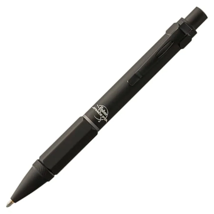 

Космическая ручка Space Pen Black: ручка-клатч с нажимным механизмом, пишет вверх ногами и при экстремальных температурах, гладкие черные чернила, средний размер.