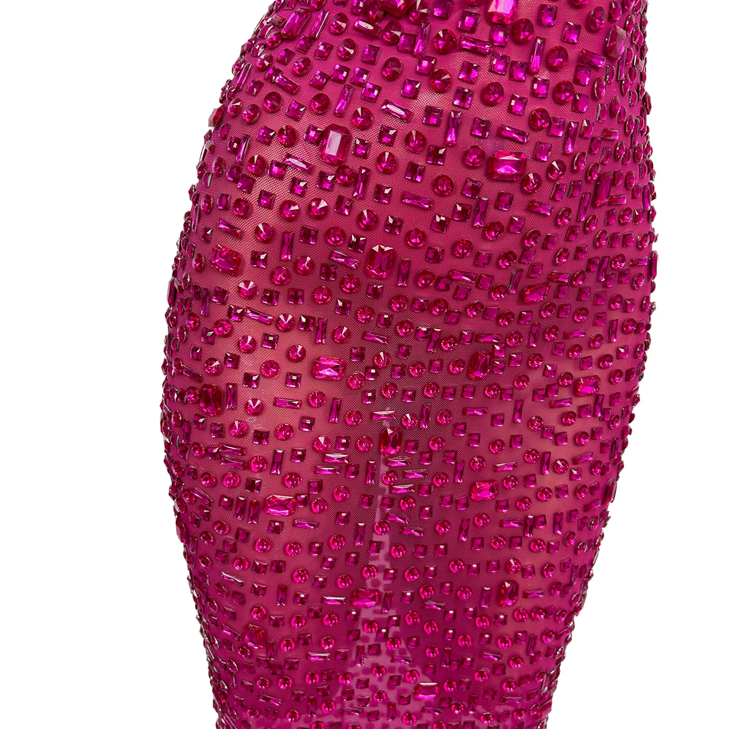 Vestido rosa brillante con diamantes de imitación para fiesta de cumpleaños, vestido de cena de talla grande para mujer, ropa de discoteca, vestido de noche largo sin mangas para graduación