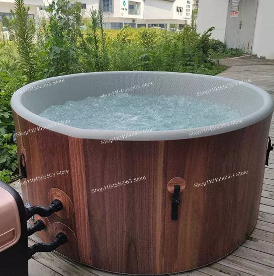 

Outdoor bubble water therapy pool, health bath tub, bubble pool, constant temperature heating, massage spa pool