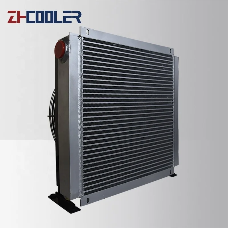 Industrial 12V DC Oil Cooler | High Efficiency Air-Water Heat Exchanger | 30-100L/Min Flow Capacity