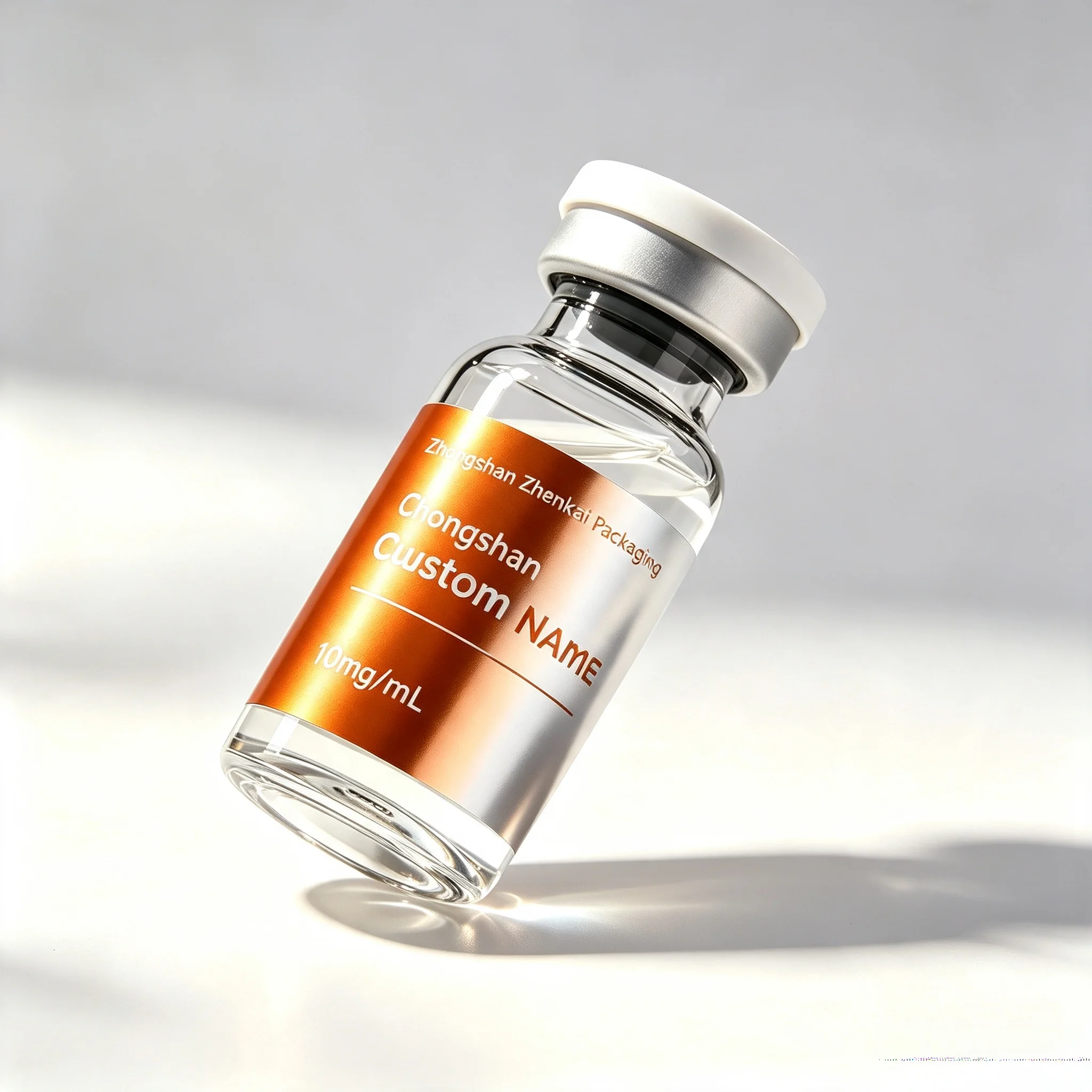 Customized Peptide Packaging Kit Matching Stickers Color Boxes For 3ml 5ml 10ml Injection Vials Skincare Fitness Tags