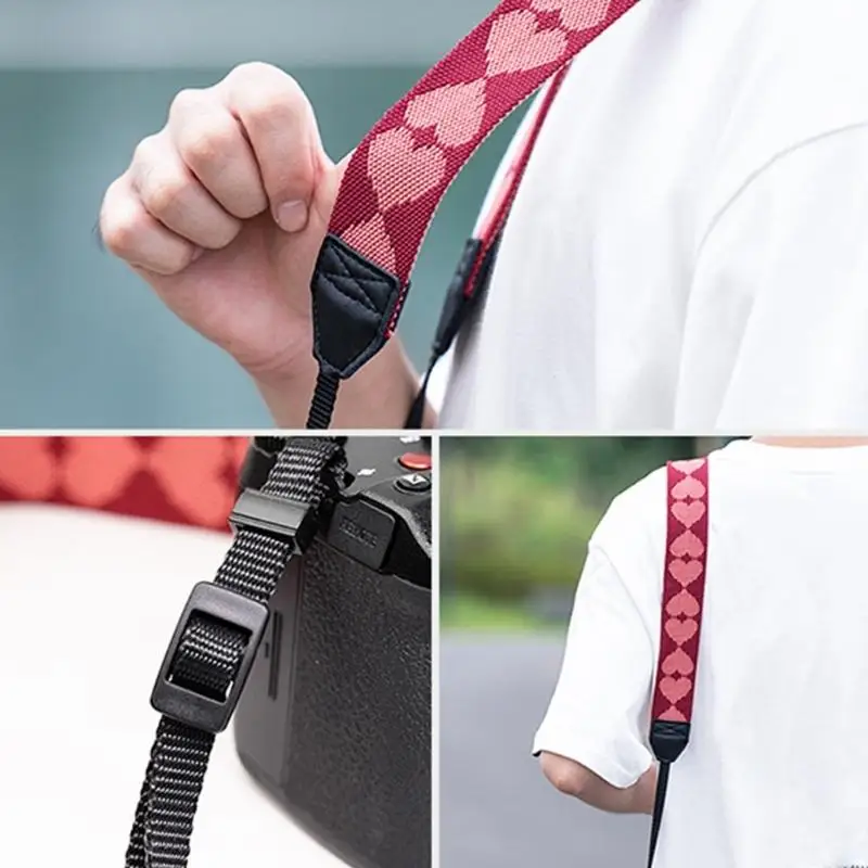 Adjustable Camera Shoulder Strap With Anti Slip Design Breathable Cotton Padding For DSLR Cameras D2RC