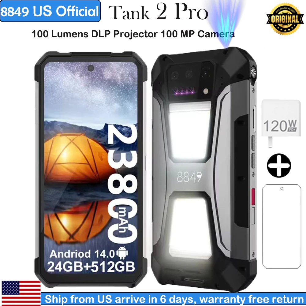 8849 Tank 2 PRO Rugged Smartphone with Projector 6.79