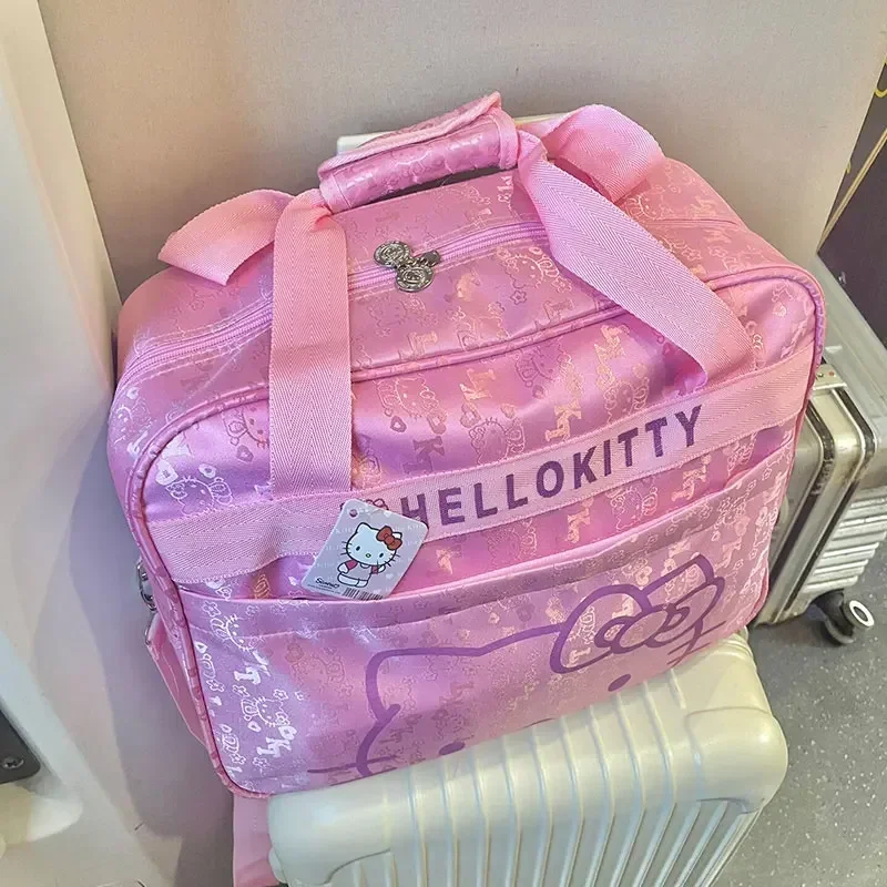 

Sanrio HelloKitty Large-capacity Trolley Suitcase Travel Bag Crossbody Luggage Cartoon Portable Shoulder Bag Fitness Bag