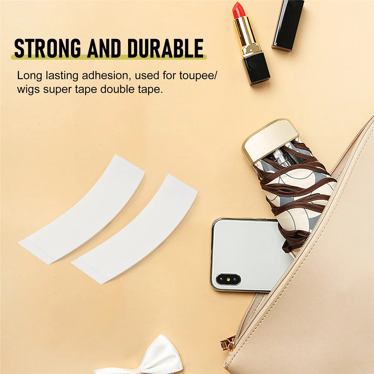 36 ชิ้น/ล็อตวิกผมเทปสองด้าน Strong กาวผมระบบแถบขยายกันน้ําสําหรับ Toupees/วิกผมลูกไม้