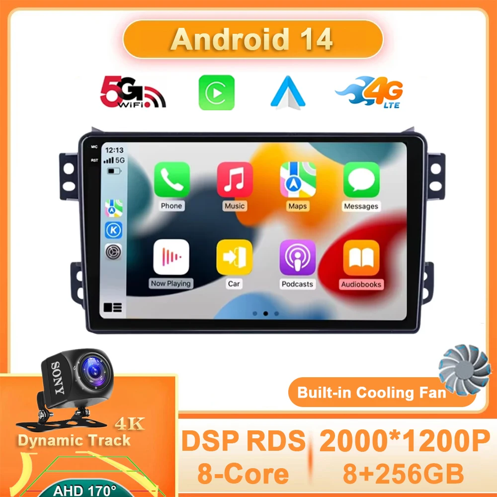 

Android 14 Car Radio For Opel Agila Suzuki Splash Ritz 2008 - 2014 Multimedia Video Player Carplay Auto 4G WIFI GPS Navigation