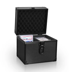 Caja de almacenamiento de tarjetas graduadas de aleación de aluminio, estuche de tarjetas comerciales para tarjetas graduadas PSA BGS, estuche de almacenamiento de soporte de tarjetas deportivas para juegos