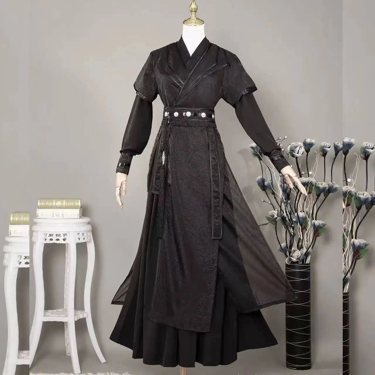 Dark Power Comics Moran Cosplay Costume Traditional Martial Fairy Hanfu Trendy Cool Boys Halloween Swordsman Cosplay Clothing