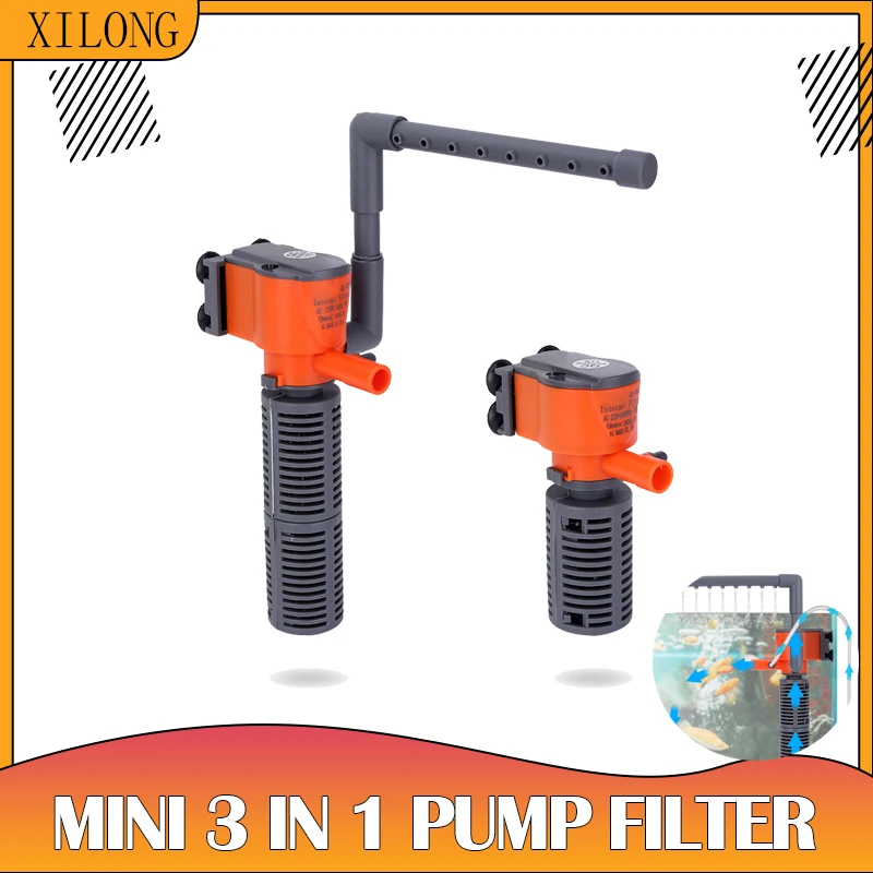 Mini Pumping Oxygen Filter For Fish Tank Pump Fishing Pipe Carbon Filtre Aquarium  Sponge Aquarism Stuff Accessories Akvarium