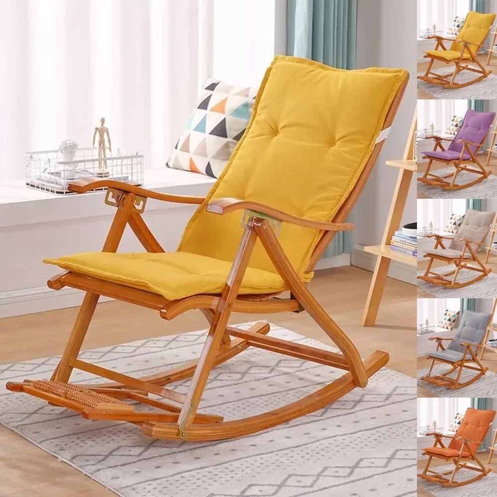 48x120cm Long Cushions Recliner Chair Cushion Foldable Rocking Chair Cushion High Back Couch SeatCushion Pads Garden Lounger Mat