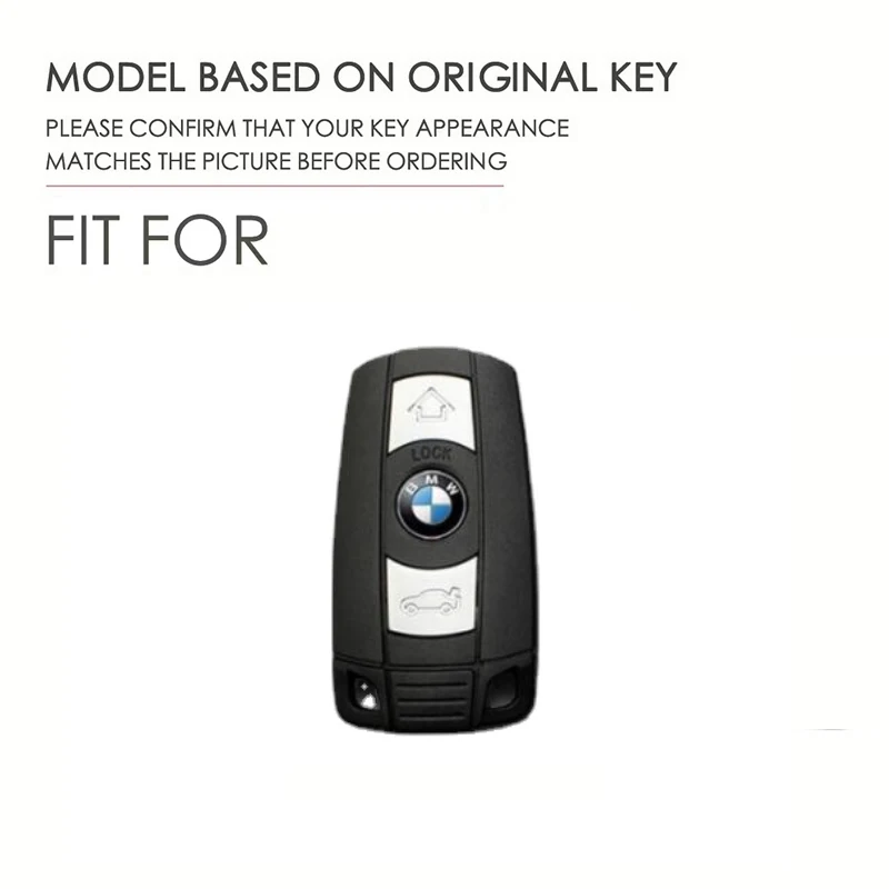 Leather Car Key Case Cover Fob For BMW E60 E61 E70 E81 E87 E90 E91 E92 X1 X5 X3 1 3 5 6 Series Z4 Protector Shell Accessories