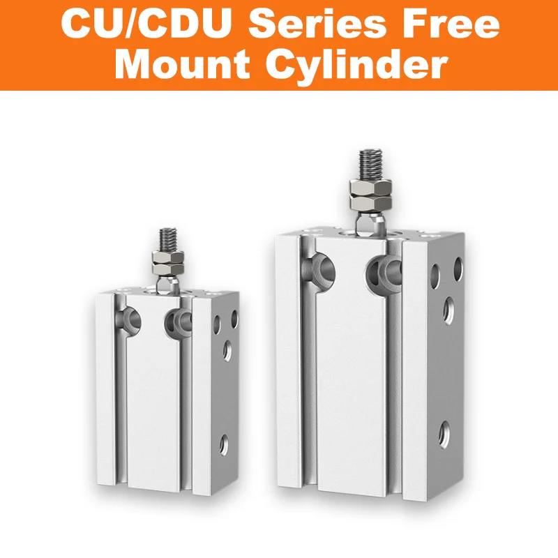

NEW Type CU/CDU Series Free Mount Pneumatic Cylinder Compact Mini Air Cylinder 6 10 16 20 25 32-5D/10D/15D/20D/25D/30D/40D/50D