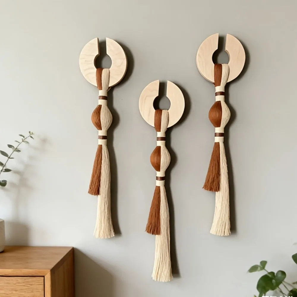 Wall Mounted Scandinavian Style Decoration Bohemian Large Fiber Artwork Living Room Bedroom Foyer Decoration Housewarming Gift