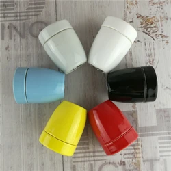 Sample order E27 lighting socket DIY industrial pendant lamp part retro 100% high quality ceramic lamp holder
